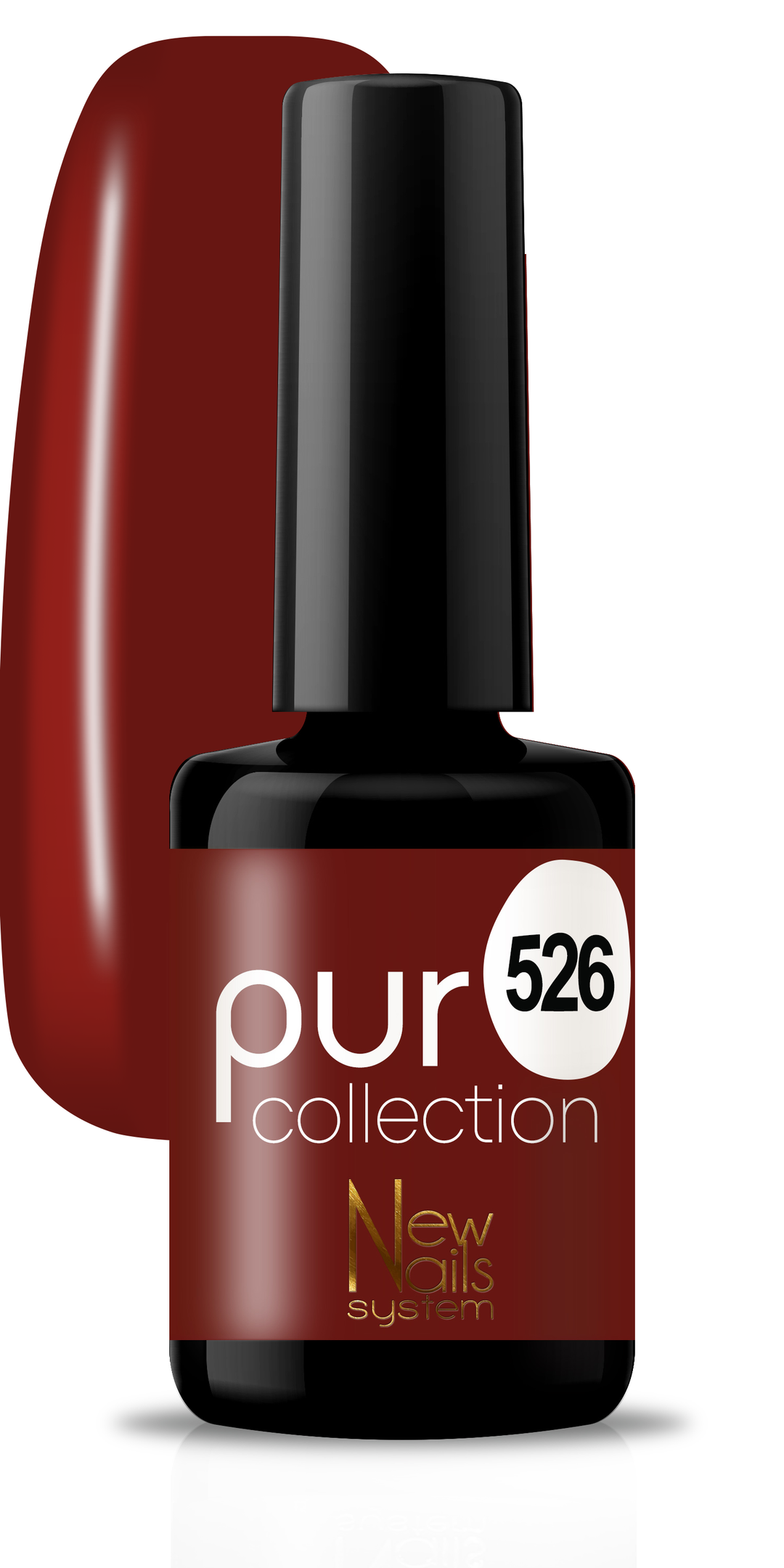 Smalto per unghie gel color semipermanente Puro collection 526 colore Rouge Passion