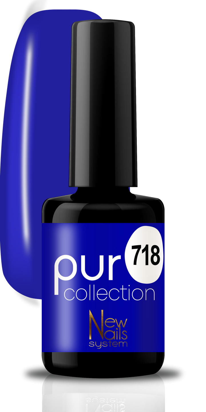 Smalto per unghie gel color semipermanente Puro collection Blues 718