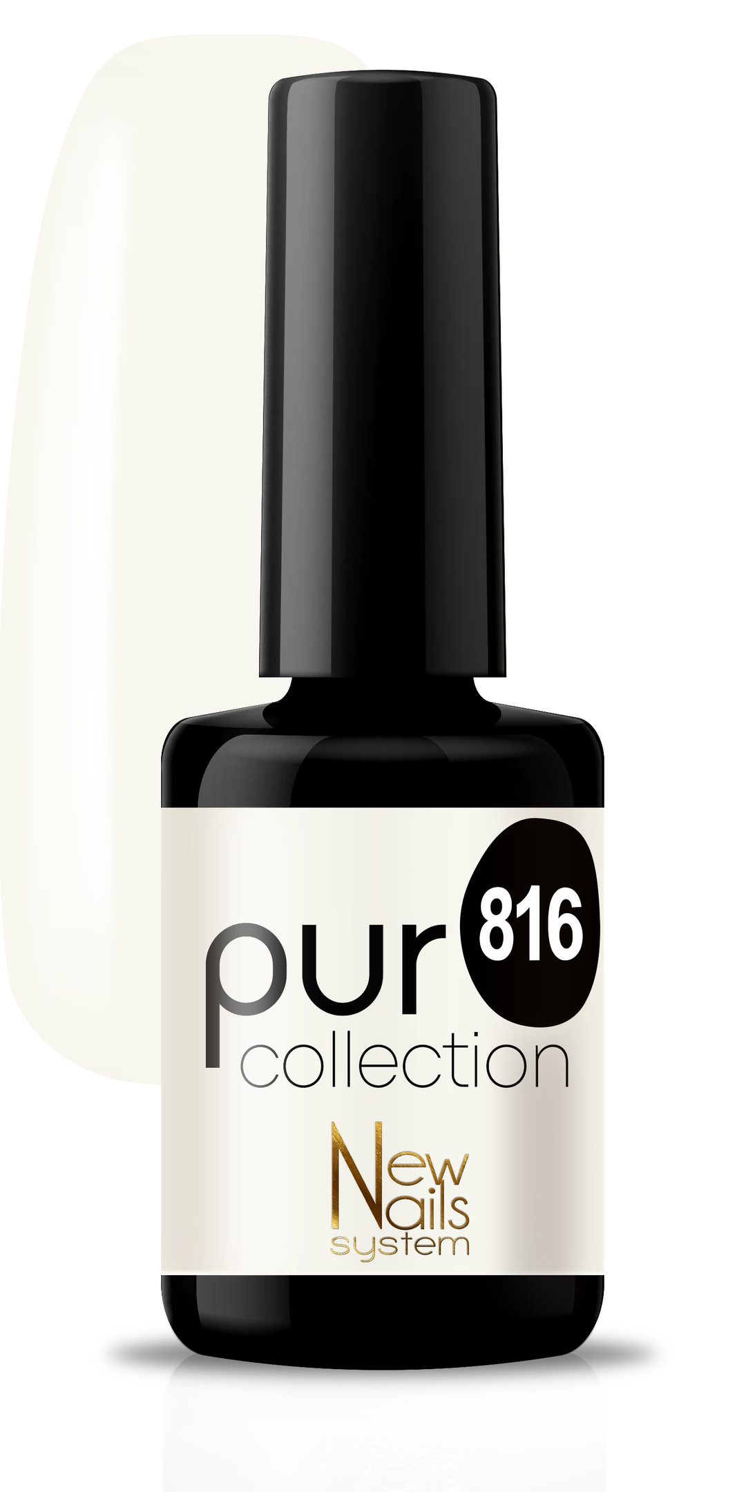 Puro collection 816 color Black &amp; White semi-permanent 5ml