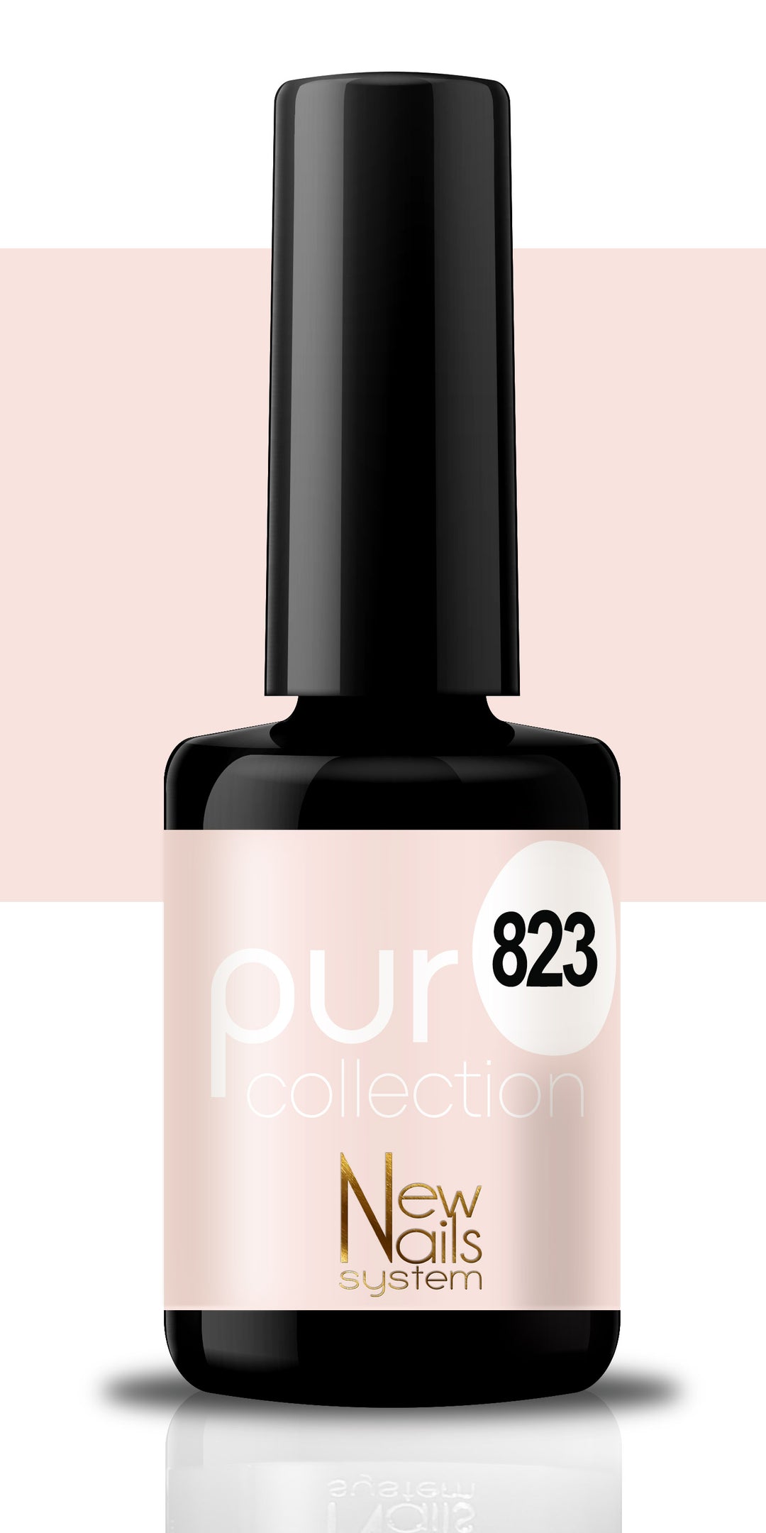Puro collection 823 color Black &amp; White semi-permanent 5ml
