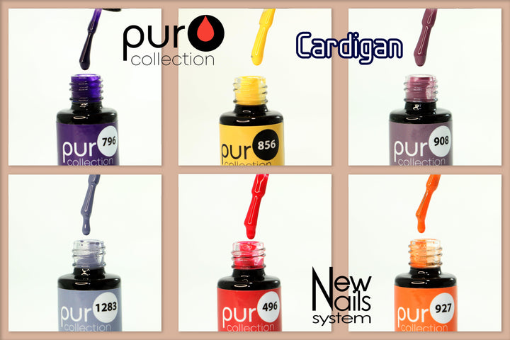 CARDIGAN COLLECTION set 6 gel polish colors